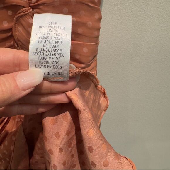 NWT- Storia Coral Polka Dot Dress Womens Size Small - Picture 9 of 9